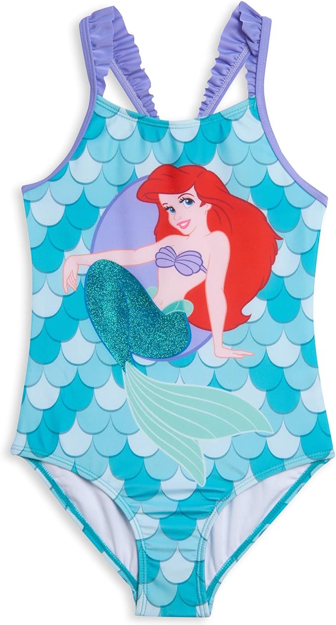 Disney Little Mermaid Ariel One Piece Bathing Suit Aqua