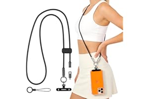 MoKo Phone Crossbody Lanyard USB C Cable, PD240W USB-C to USB-C Type-C Fast Charging Cable, Anti Theft Phone Strap