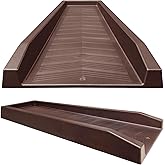 Master Mark Splash Block, Decorative Gutter Downspout Extensions, Splashguard, Foundation Water Diverter, Rain Gutter Guard, Plastic 24&rdquo; Brown (1 Pack)
