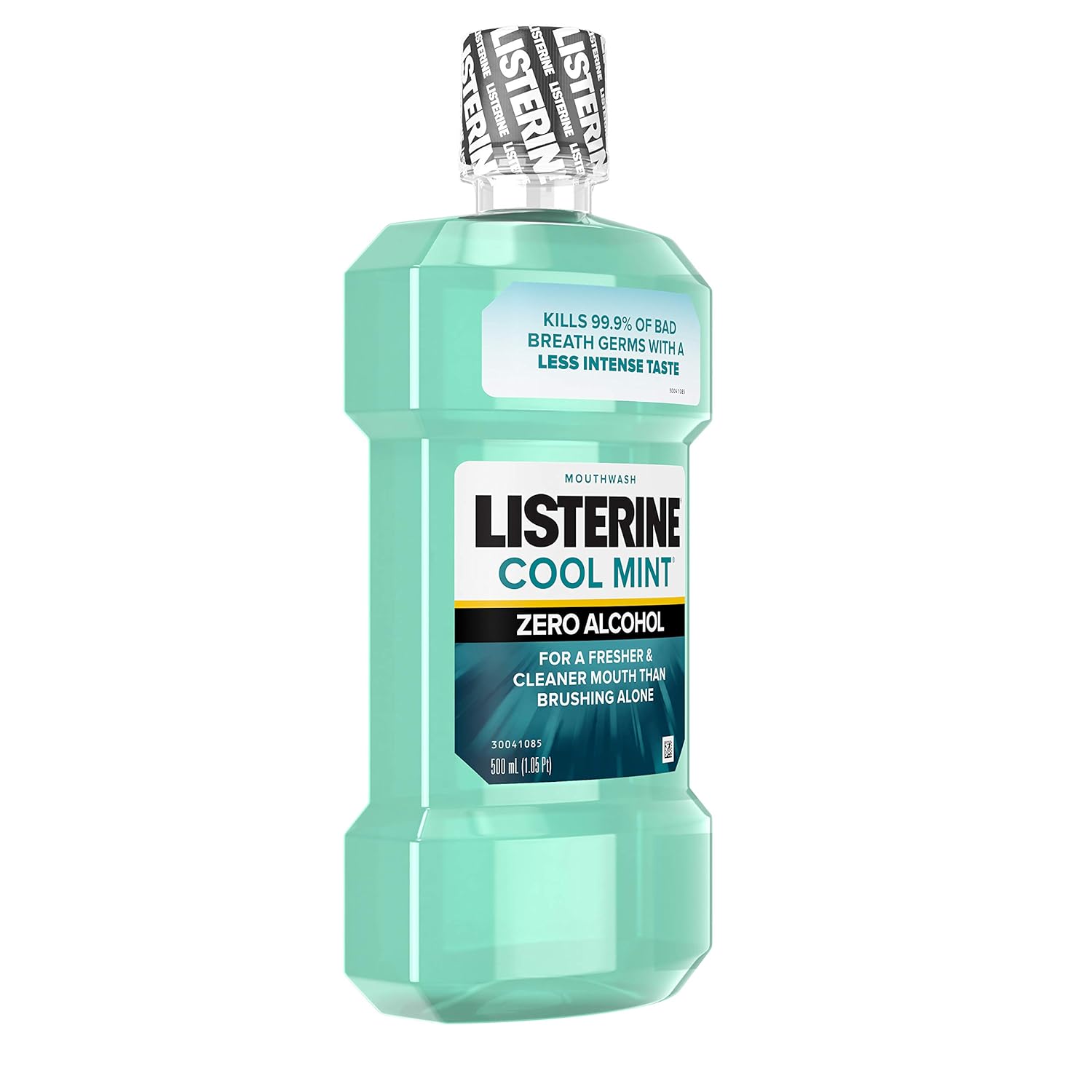 Listerine Zero Cool Mint Mouthwash For Fresh Breath And To Kill Bad Breath Germs, 500 ml : Beauty