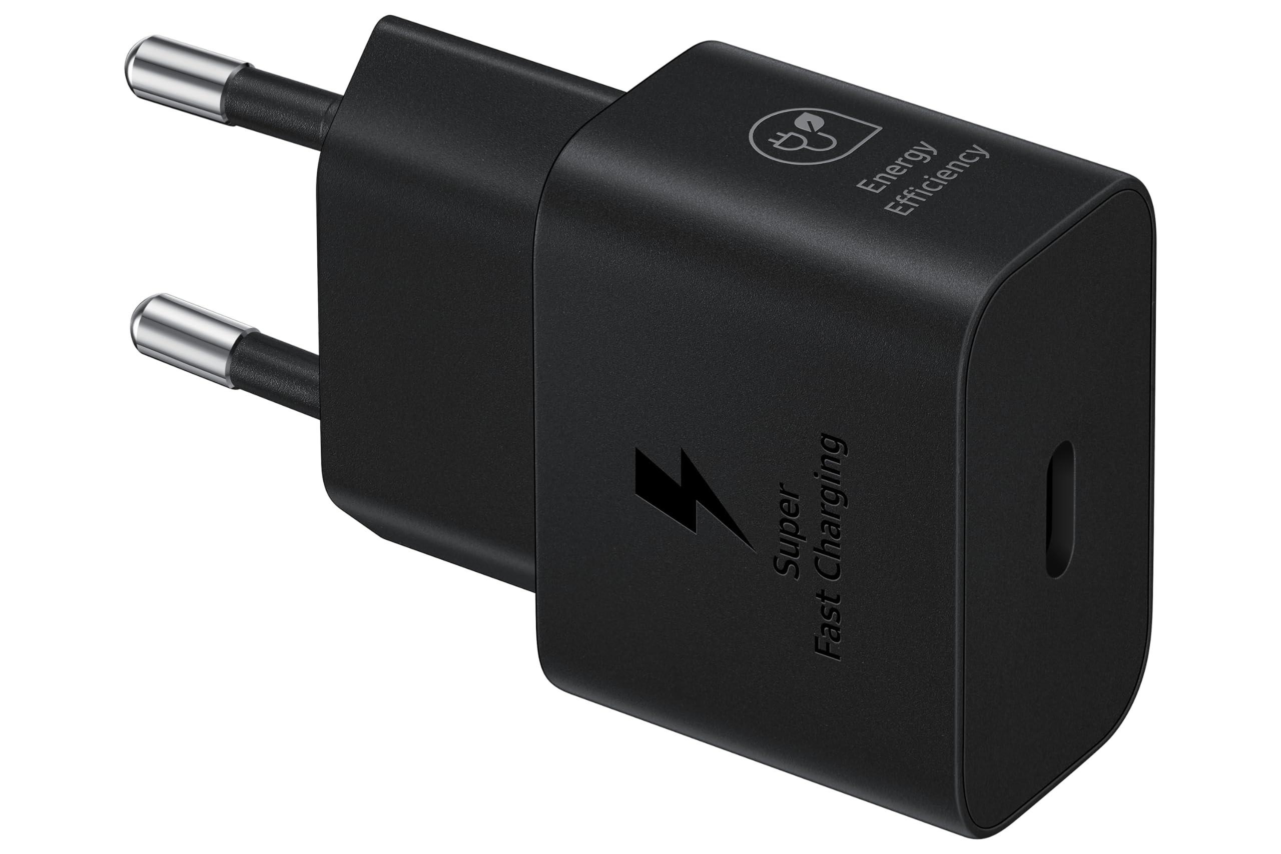 Samsung Schnellladeadapter, Energieeffizientes Ladegerät, USB-C, 25 Watt, Schwarz, EP-T2510N
