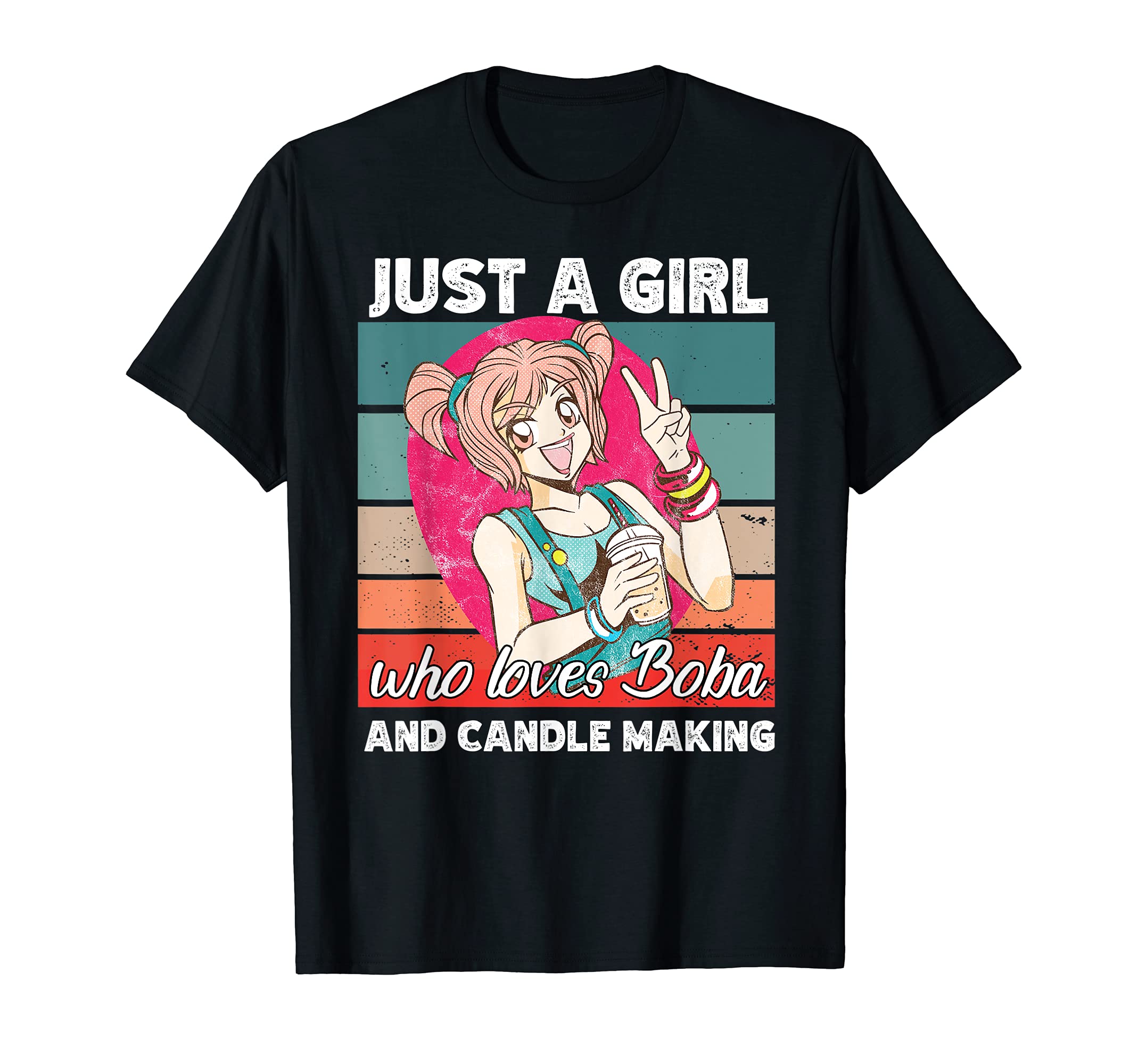 Just a girl who loves boba and Candle making kawaii T-Shirt