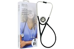 BIOS Diagnostics Cardiology Stethoscope, Doctors, Nurses, Students, Home Health, Lightweight, Clinical, First Aid
