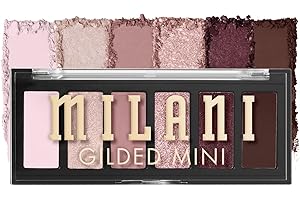Milani Gilded Mini Eyeshadow Palette with 6 Matte & Shimmer Hues - The Wine Down