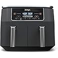 Ninja DZ201 Foodi 8 Quart 6-in-1 DualZone 2-Basket Air Fryer with 2 Independent Frying Baskets, Match Cook & Smart Finish to 