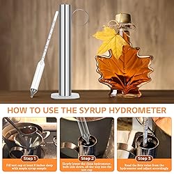 EIHFHIE Maple Syrup Hydrometer Test Cup Kit, High
