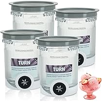 ICE CREAMナイロン Amazon.com: 4 Pack Creami Pints and Lids for Ninja NC700