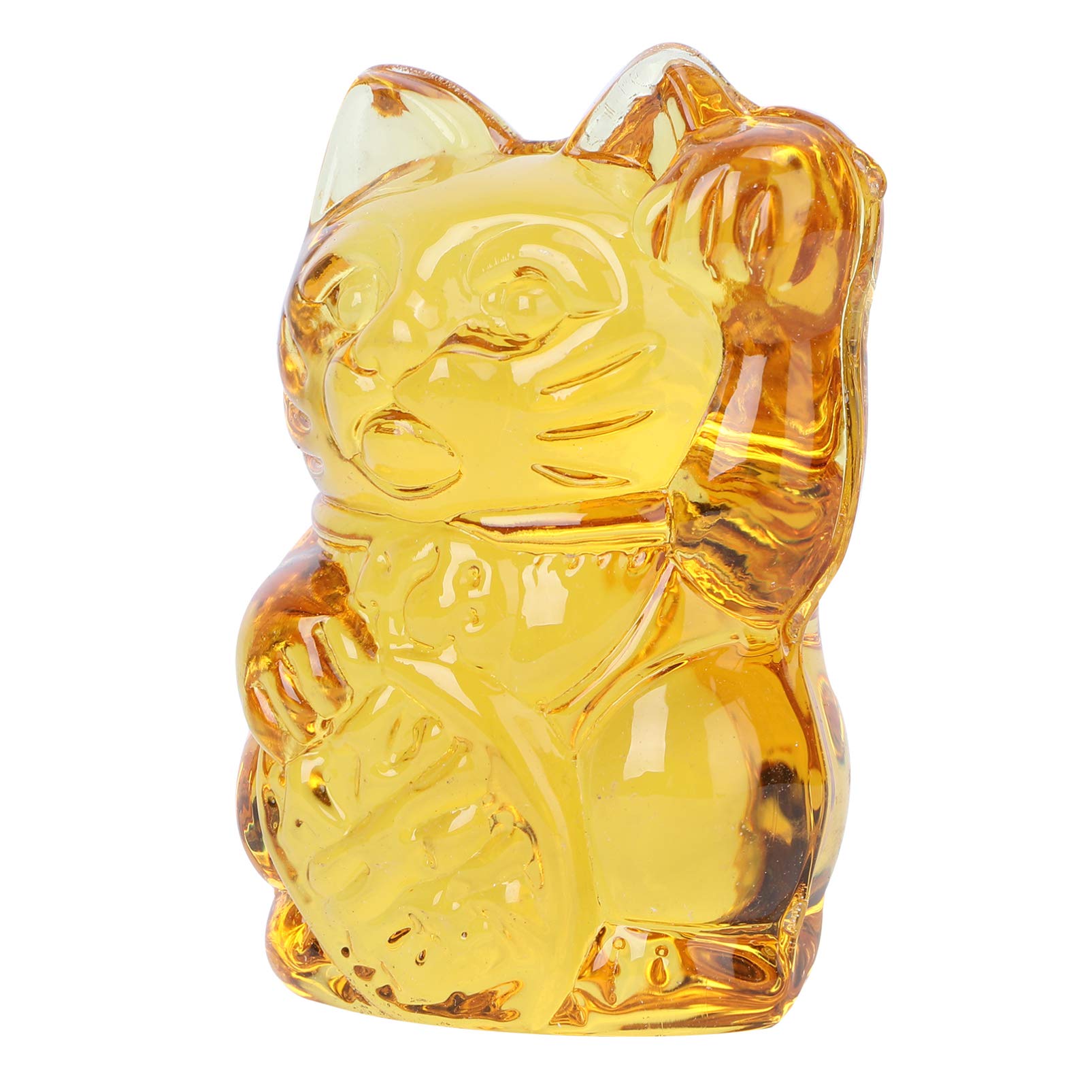ifundom Lovely Prosperity Feng Fortune for Japanese Mall Wealth Fengshui Good Tabletop Car Adornment Cat Statue Crystal Office Desktop Ornament Luck Prop