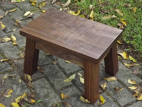 Amazon Com Solid Black Walnut Step Stool Farmhouse Foot Stool Modern Rustic Wood Step Stool Riser 8 10 H Handmade