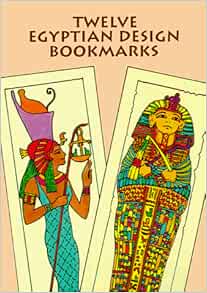 twelve egyptian design bookmarks small format bookmarks