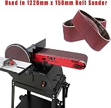 STE BRUAM Sanding Belt 150 x 1220 mm 80/120/150/240/400 grit 5pc set view 7