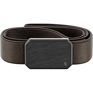 Groove Life Groove Belt Max Leather, Men's Full Grain Leather Stretch Belt | Genuine Full Grain Leather Men's Belt, Magnetic