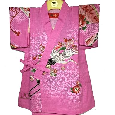 源氏物語 子供 キッズ 赤ちゃん 幼児 ベビー 甚平 コットン 女の子 綿