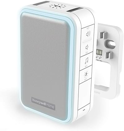 Honeywell Home DW315S Wired LED Door Chime 80m Sound Range 6 Tunes Mute White