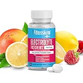 Vitassium FastChews, Chewable Electrolyte Tablets for Management of POTS and High Sodium Diets, Fast-Acting Sodium Tablets, Fruit Punch, 60 Count