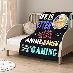 Anime Throw Blanket, Ramen Noodle Blankets,Life is