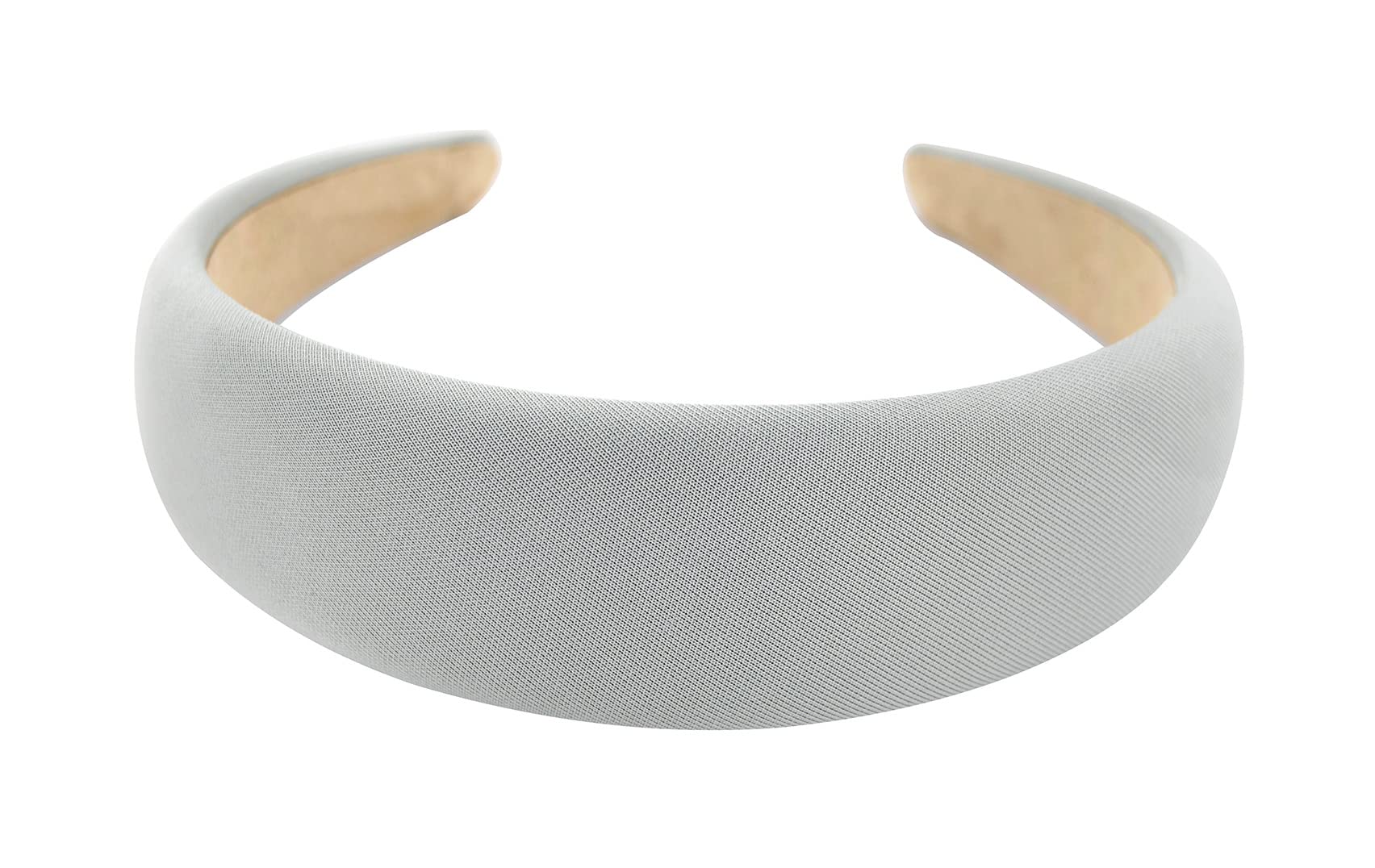 Axy Wide Headband with Fabric Padded Candy Colours – Beautiful Women's Headband Hair Accessories HRK2A (Silver Grey)