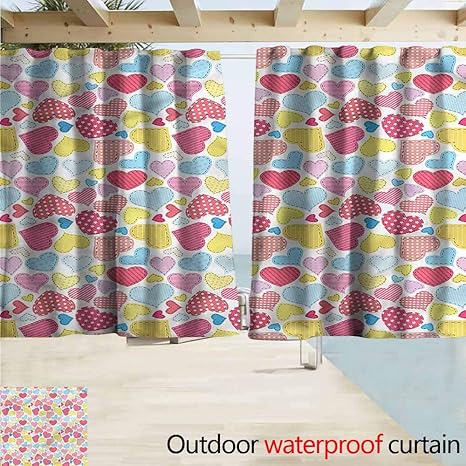 Amazon Com Marymunger Doorway Curtain Hearts Old School