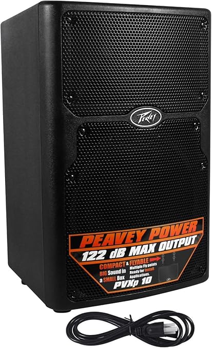 Amazon Com Peavey Pvxp 10 400 Watt Powered 2 Way 10 Pa Dj