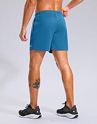 Pudolla Men's Workout Running Shorts with Zipper