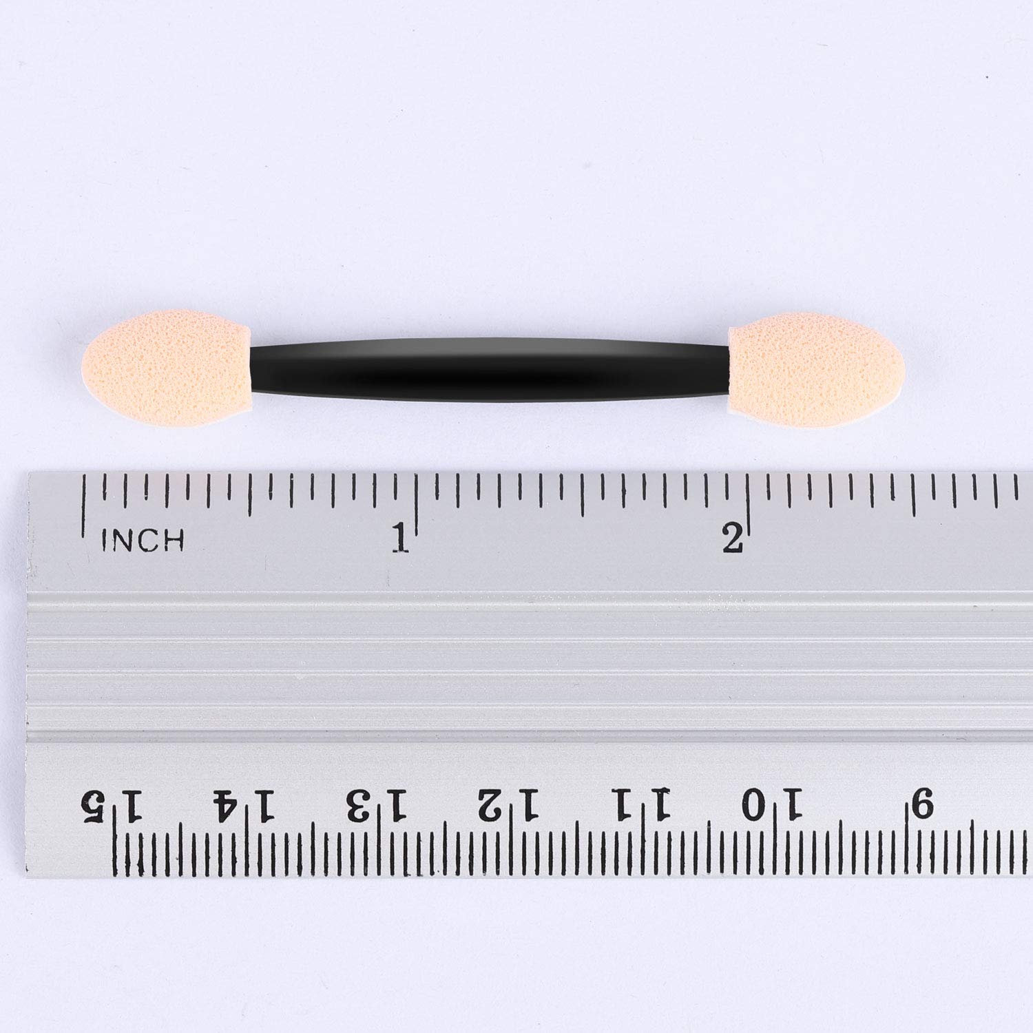 150 Eye Shadow Applicator Disposable Foam Makeup Brush Sponge Tipped Oval Eyeshadow Applicators Dual Sides with A Box: Beauty