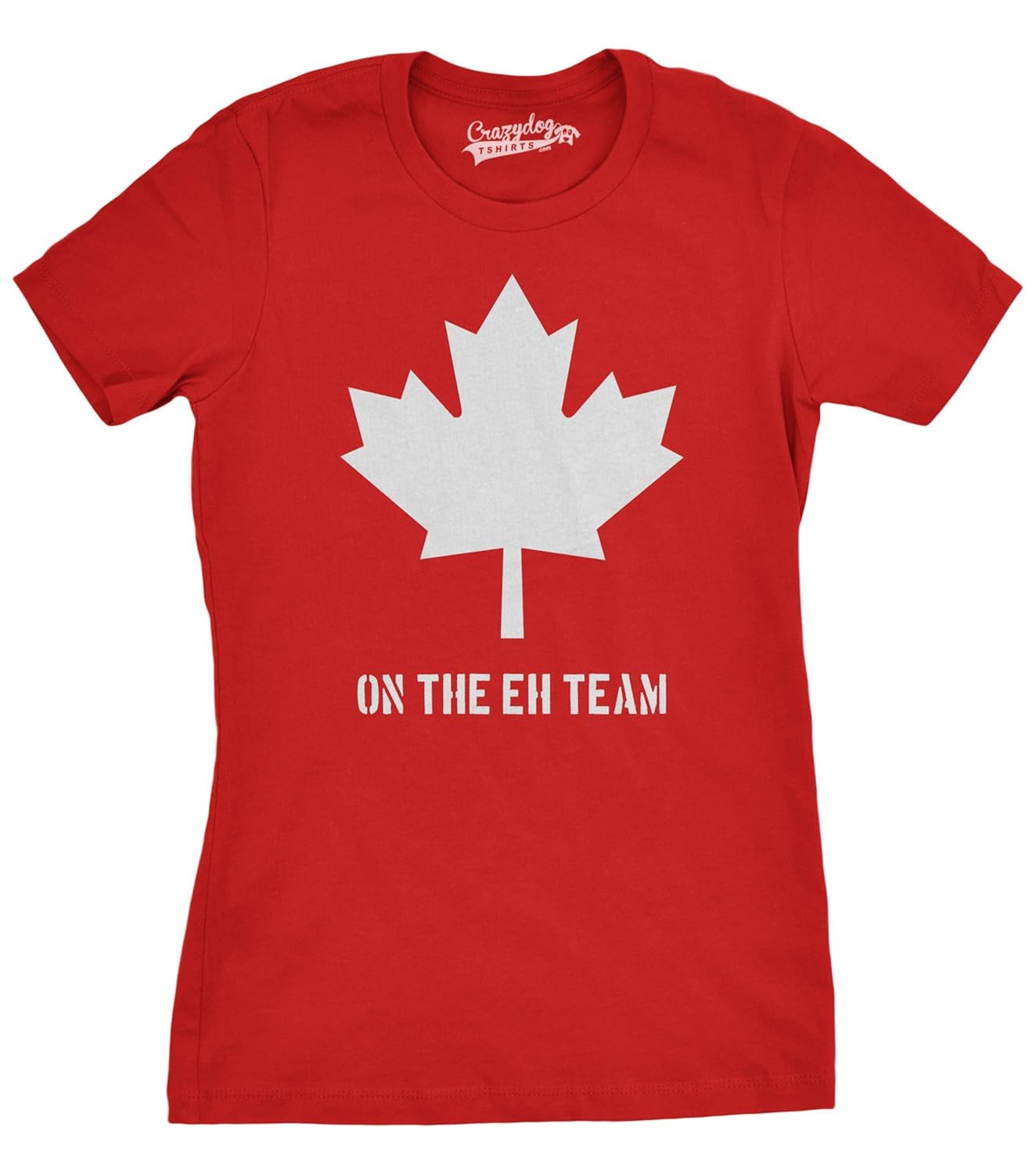 Womens Eh Team Canada T shirt Funny Canadian Shirts Novelty