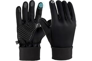 Winter Gloves Men Women,Touchscreen Running Gloves, Non-Slip Thermal Gloves with Liners for Cycling Driving Hiking Outdoor