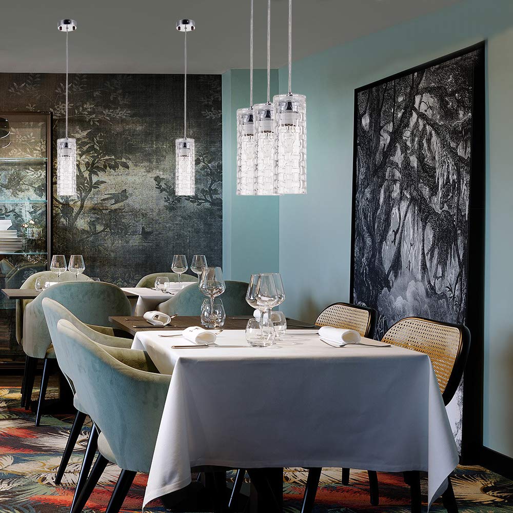 PIANUO Glass Hanging Lamp Light Shade Cover Modern Pendant Lighting Fixture for Home Bar Kitchen Room Decoration