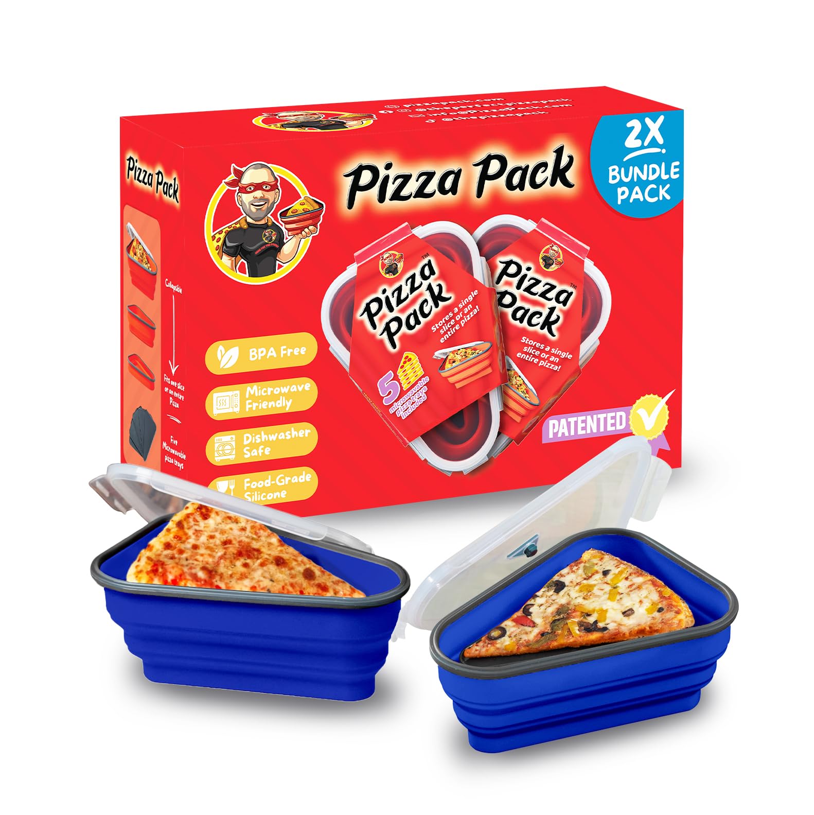 PIZZA PACK The Perfect Reusable Pizza Storage