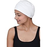 SAKUCHI Chemo Hats Solid Sleep Cap Women's Bamboo Soft Headwear Cancer Cap Chemo Headwear Women