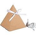 Fun Express Triangle Gift Boxes with Ribbons - Set of 24 - Party Favors, Wedding and Gift Supplies