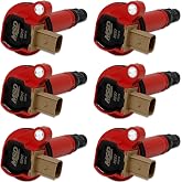 NEW MSD IGNITION COIL,RED,6-PACK,3-PIN CONNECTOR,2010-2016 3.5L V6 ECO-BOOST ENGINES,COMPATIBLE WITH FORD 2013-15 EXPLORER,2011-14 F-150,2013-16 FLEX,2013-15 TAURUS,LINCOLN 2013-14 MKT