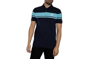 Sergio Tacchini Men's Young Line Polo Shirt, Maritime Blue/Baltic Sea
