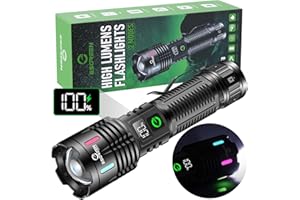 Esgreen Rechargeable Flashlights High Lumens 1,000,000, 2 Modes High/Low, Super Bright LED Flashlight USB C Long Distance 328