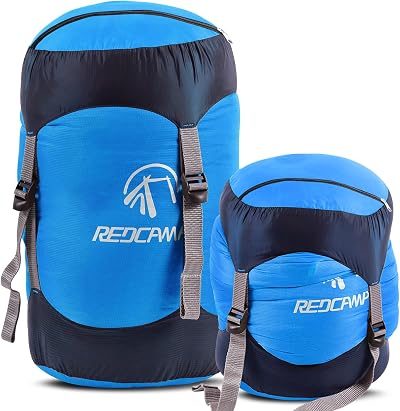 REDCAMP Compression Stuff Sack 17L 27L 40L Nylon Sleeping Bag Organizer