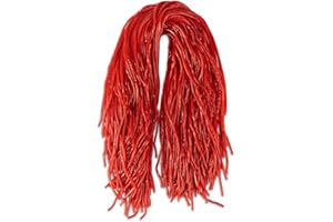 Dee Best Strawberry Flavored Red String Licorice Candy | Mouthwatering Soft, Chewy Extra Long Shoestring Licorice Vine Laces Old Fashioned Candy | Great For Decorating Too | 32 Ounces