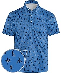 Funny Golf Shirts for Men Crazy Funny Golf Polo