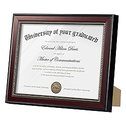 upsimples 8.5x11 Diploma Certificate Frame with
