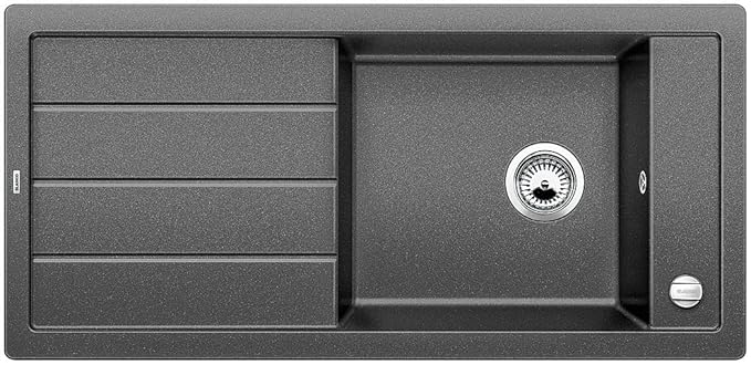 Blanco Mevit XL 6 S, Küchenspüle, Granitspüle aus Silgranit PuraDur, 1