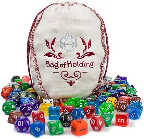 Wiz Dice Bag of Holding: Collection of 140 Dice