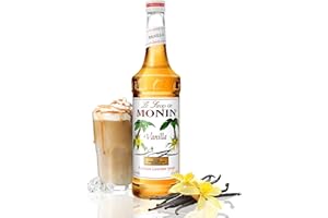 Monin - Vanilla Syrup, Versatile Flavor, Great for Coffee, Shakes, and Cocktails, Gluten-Free, Non-GMO (750 ml)