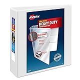 Avery Heavy-Duty View 3 Ring Binder, 3" One Touch