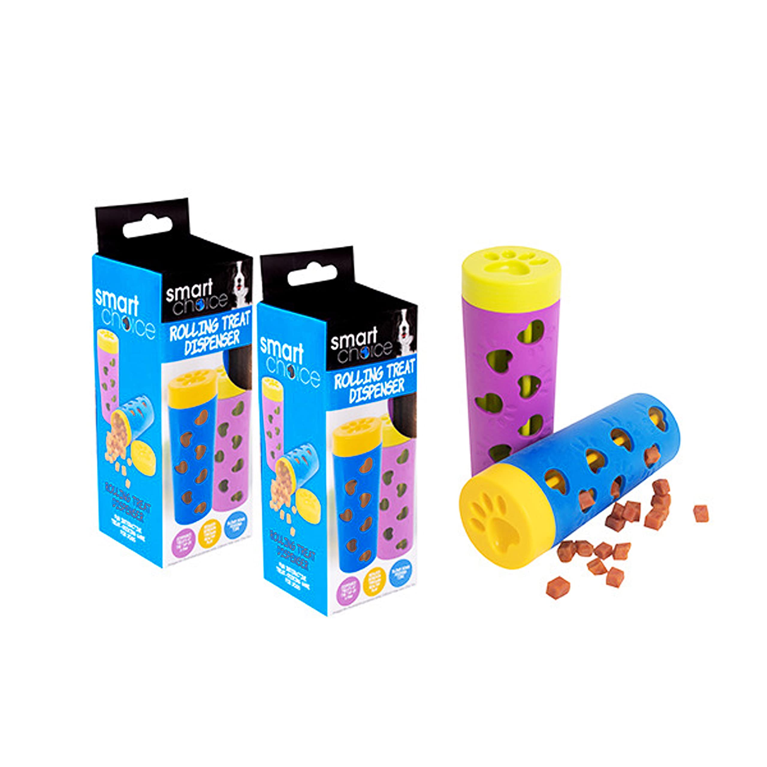 Smart Choice Rubber Treat Dispensing Dog Toy Assorted Colours