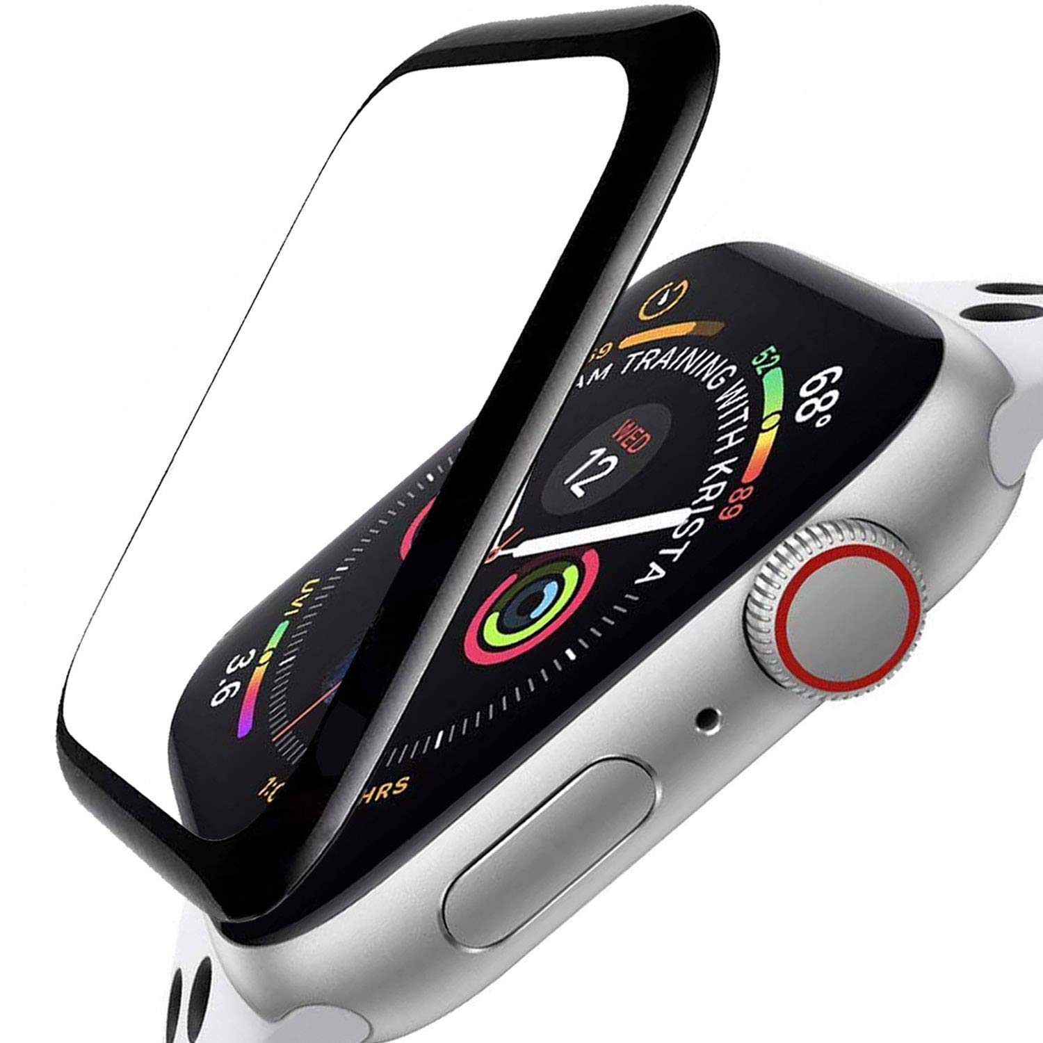 ZPIAR for Apple Watch Screen Protector (Black, 38mm Series 3/2/1)