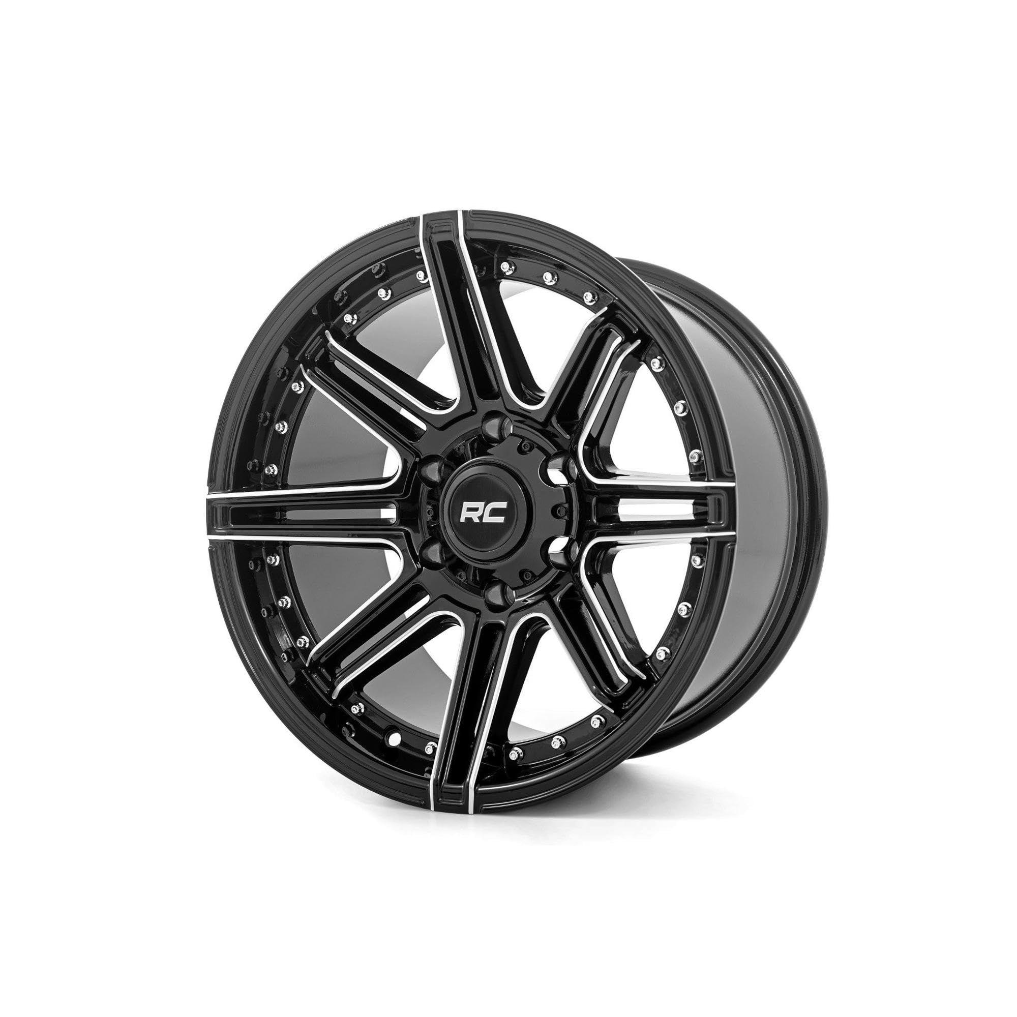 Photo 1 of ***ONLY 1 *** Rough Country 88 Series Wheel | One-Piece | Gloss Black | 17x9 | 6x5.5 | +0mm Painted (17 x 9. inches /6 x 5 inches, 0 mm Offset)