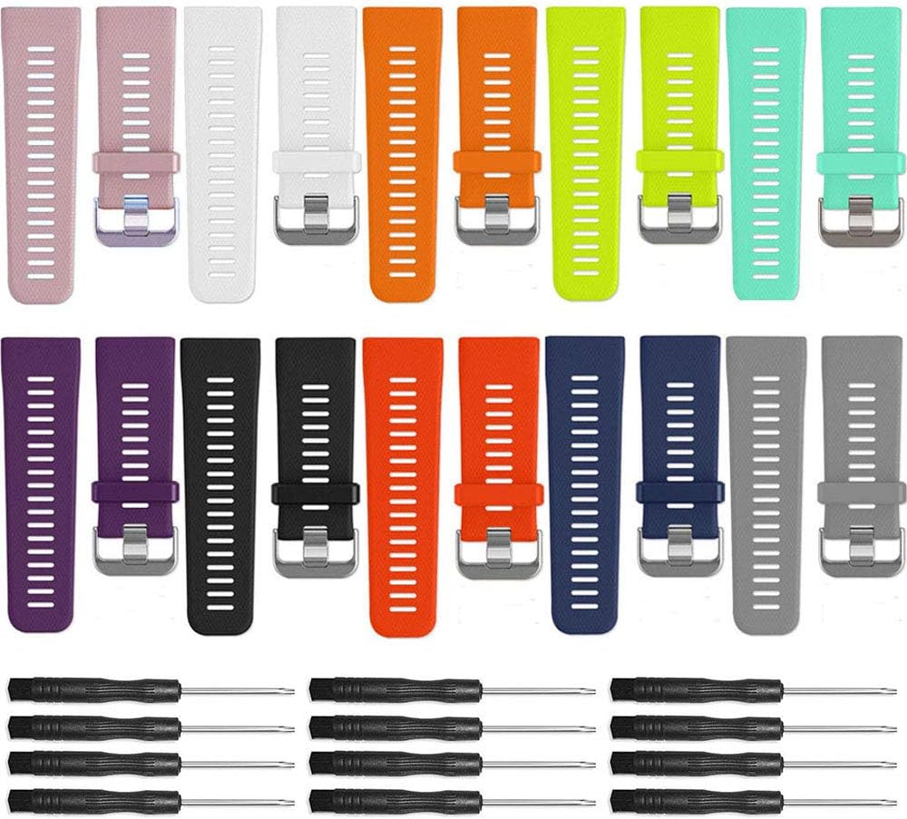 AUTRUN Band for Garmin VivoACTIVE HR Watch, Soft Silicone Wristband Replacement Band for Garmin Vivoactive HR Sports GPS Watch