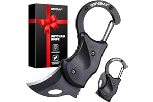 OOPERAY Stocking Stuffers for Men Christmas, Small Pocket Knife for Men Him Dad, Christmas Birthday Gifts, Box Cutter, EDC Gadget Keychain, Every Day Carry Folding Knife, Camping Fishing Hiking Multitool Gift