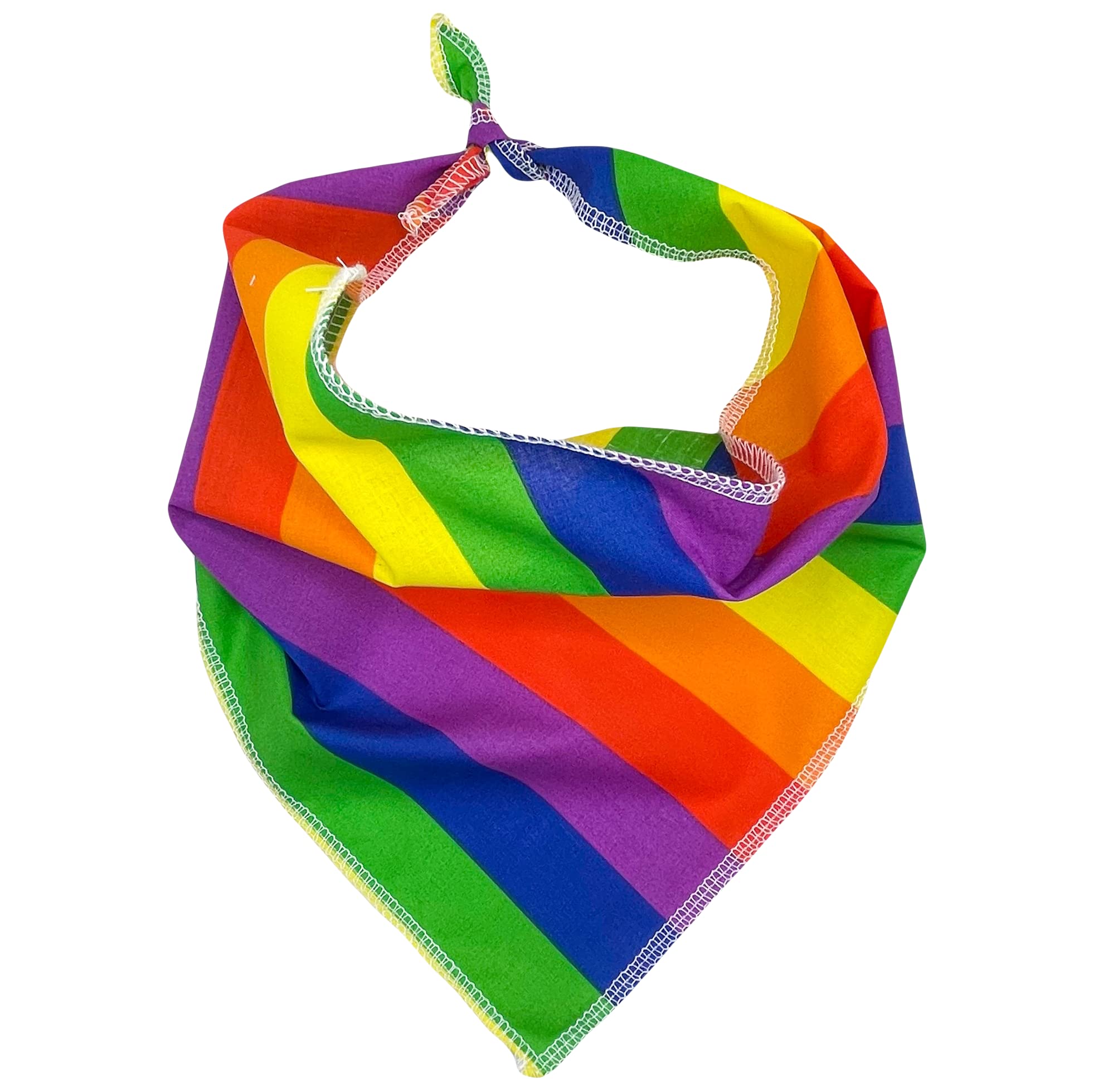 Rainbow Dog Bandana Gay Pride LGBTQ+ Pet Accessory for Small and Large Dogs (Small, Rainbow)