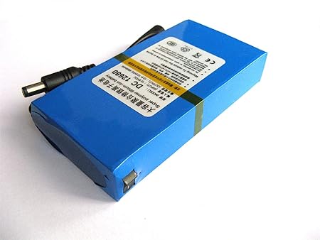 Wiederaufladbares 12V DC Li-Ion Akku für CCTV Kameras 6800 mAh Lithium-Ion