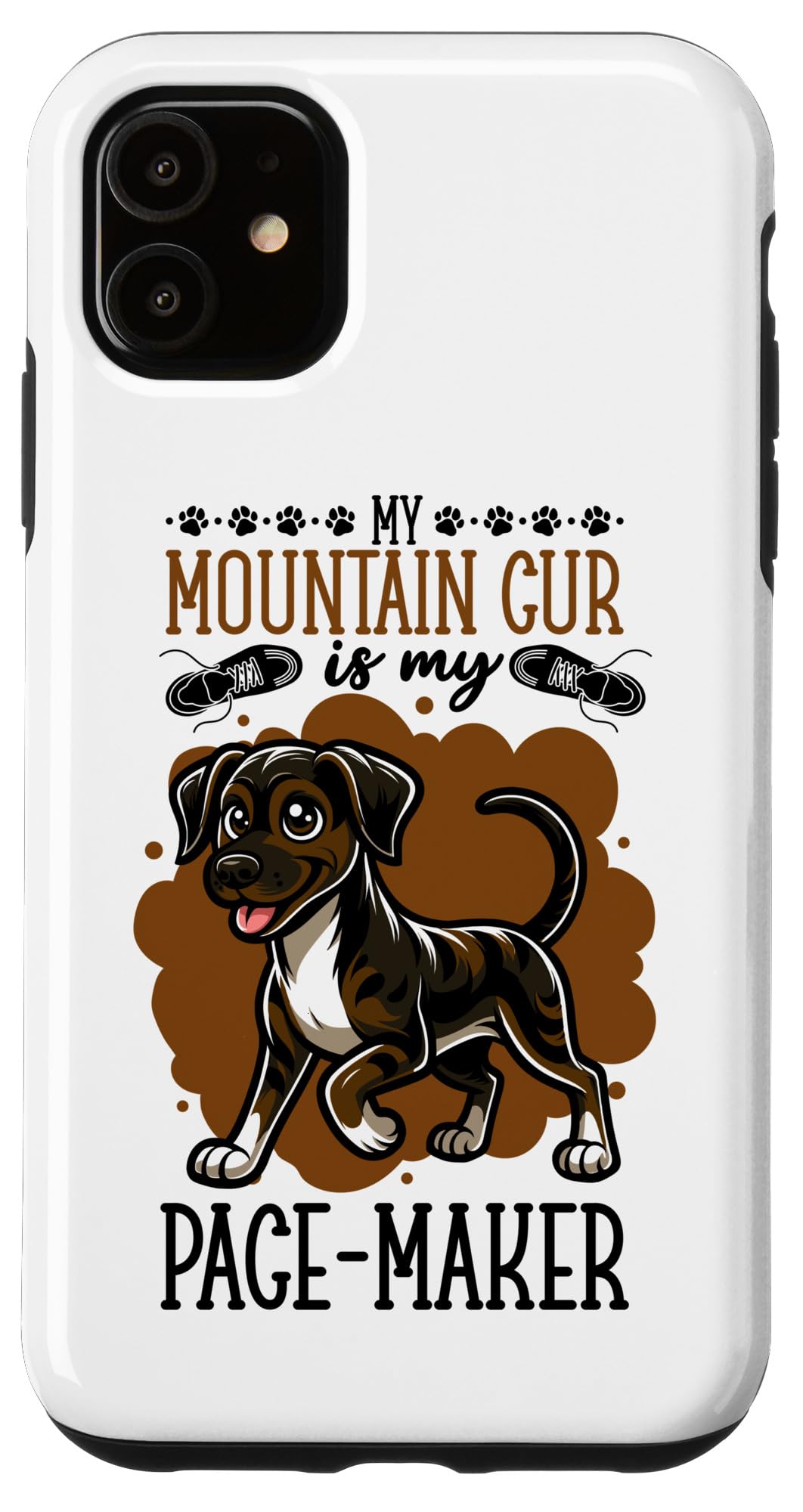 iPhone 11 Running with Mountain Cur Case